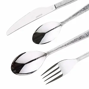 Набір столових приборів BERGNER Lyon, 24 предмети: 6 ножів, 6 виделок, 6 ложок, 6 чайних ложок, нержавіюча сталь, матова полірована поверхня ціна на synthetic.ua - Фото 1 Набір столових приборів BERGNER Lyon, 24 предмети: 6 ножів, 6 виделок, 6 ложок, 6 чайних ложок, нержавіюча сталь, матова полірована поверхня synthetic.ua - Фото 1