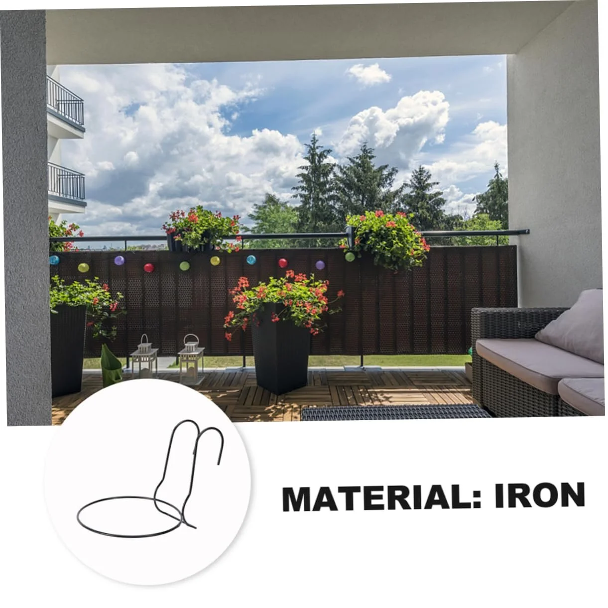 Підставка для підвісних рослин HEMOTON Залізна Набор 2 шт., фото №8 Підставка для підвісних рослин HEMOTON Залізна Набор 2 шт., фото №8