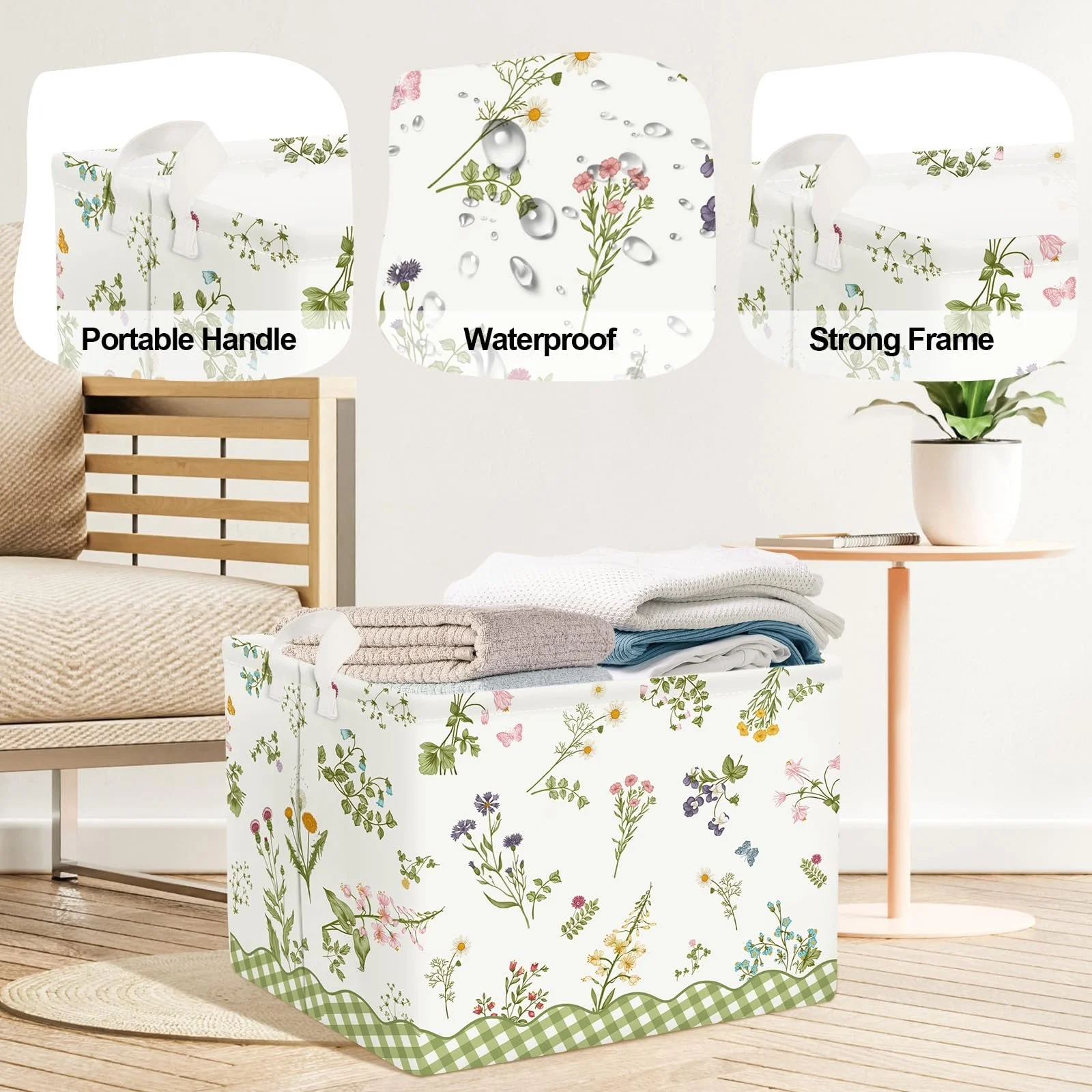 Корзина HUUMONSS Цветочная детская для игрушек Складная Бабочка 36л, фото №4 Корзина HUUMONSS Цветочная детская для игрушек Складная Бабочка 36л, фото №4