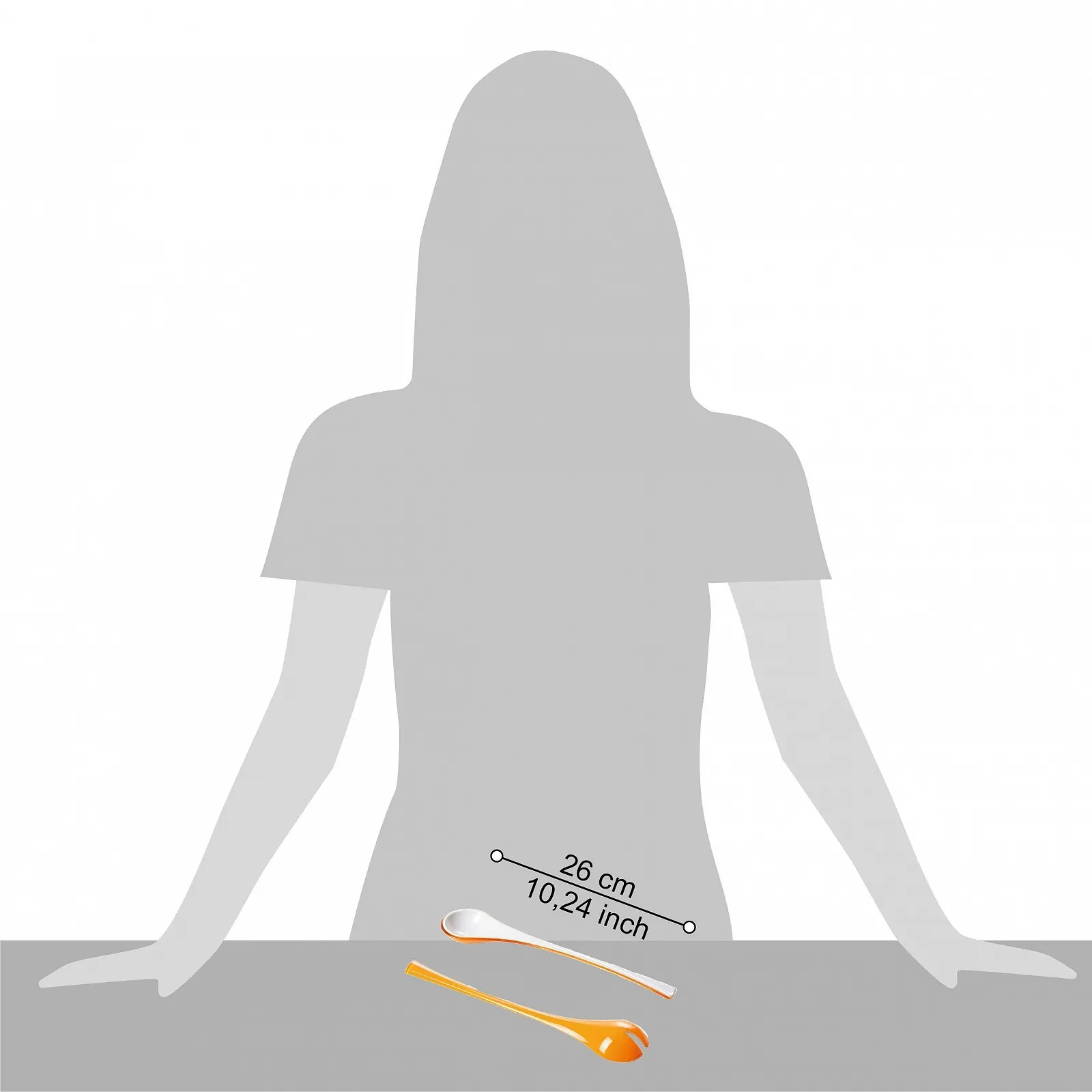 Салатне приладдя Omadadesign, біле та жовте, фото №5