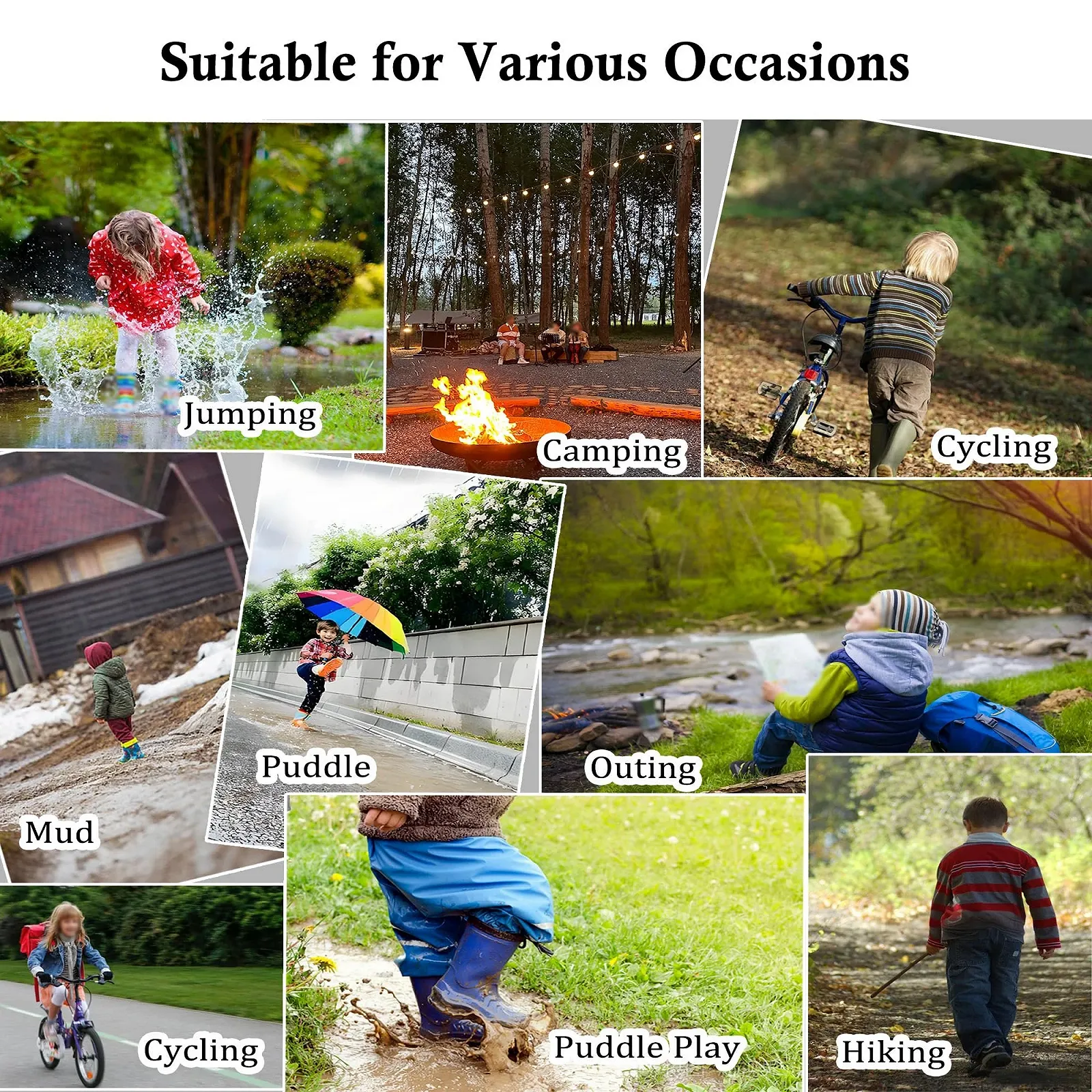 Суцільний дощовик Vckrio Дитячий, фото №6