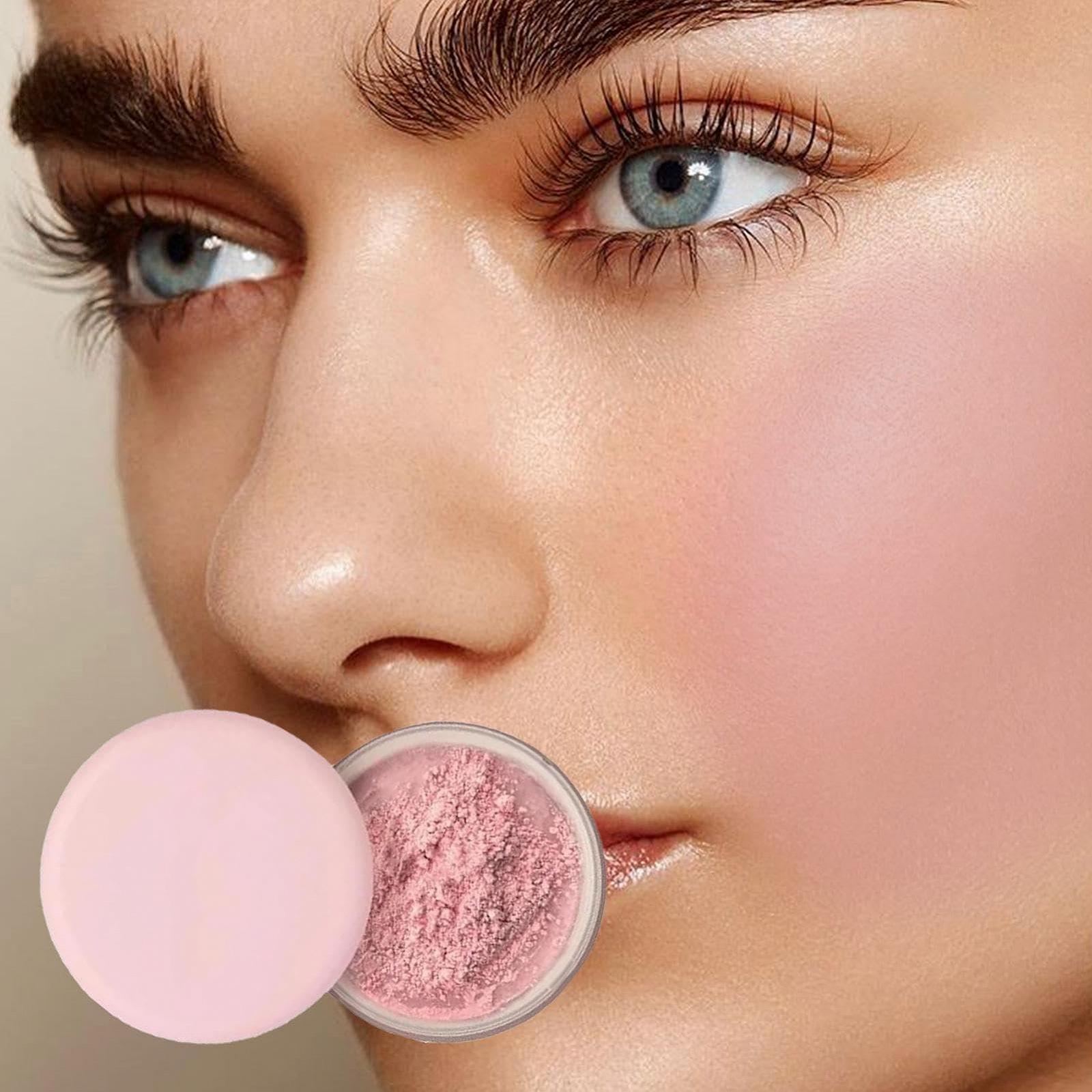 Пудра Allaura Beauty розсипчаста для фіксації макіяжу Pink Blurring Powder, фото №4