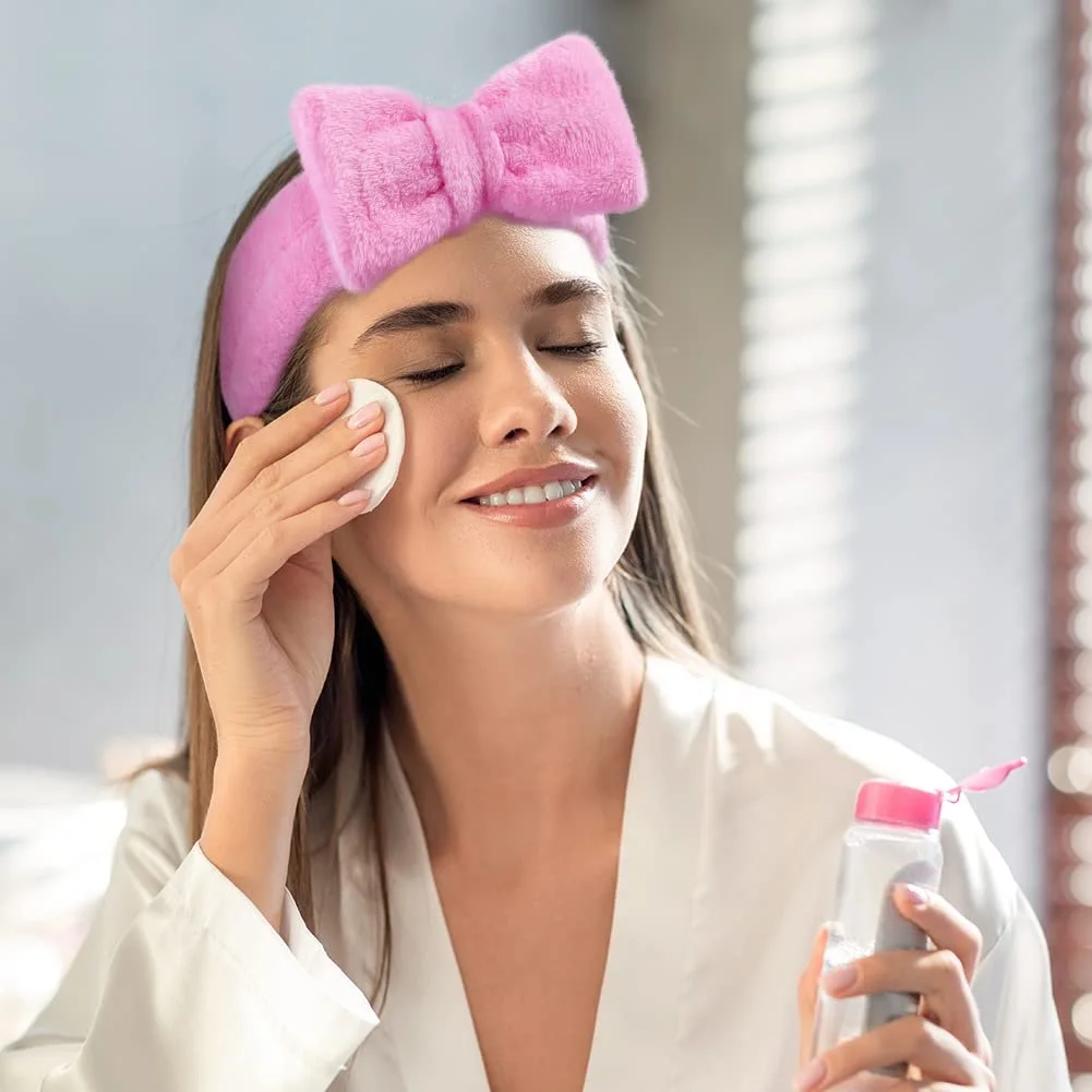 Повязка на голову Aomig Spa Bowknot, эластичная, фото №5 Повязка на голову Aomig Spa Bowknot, эластичная, фото №5