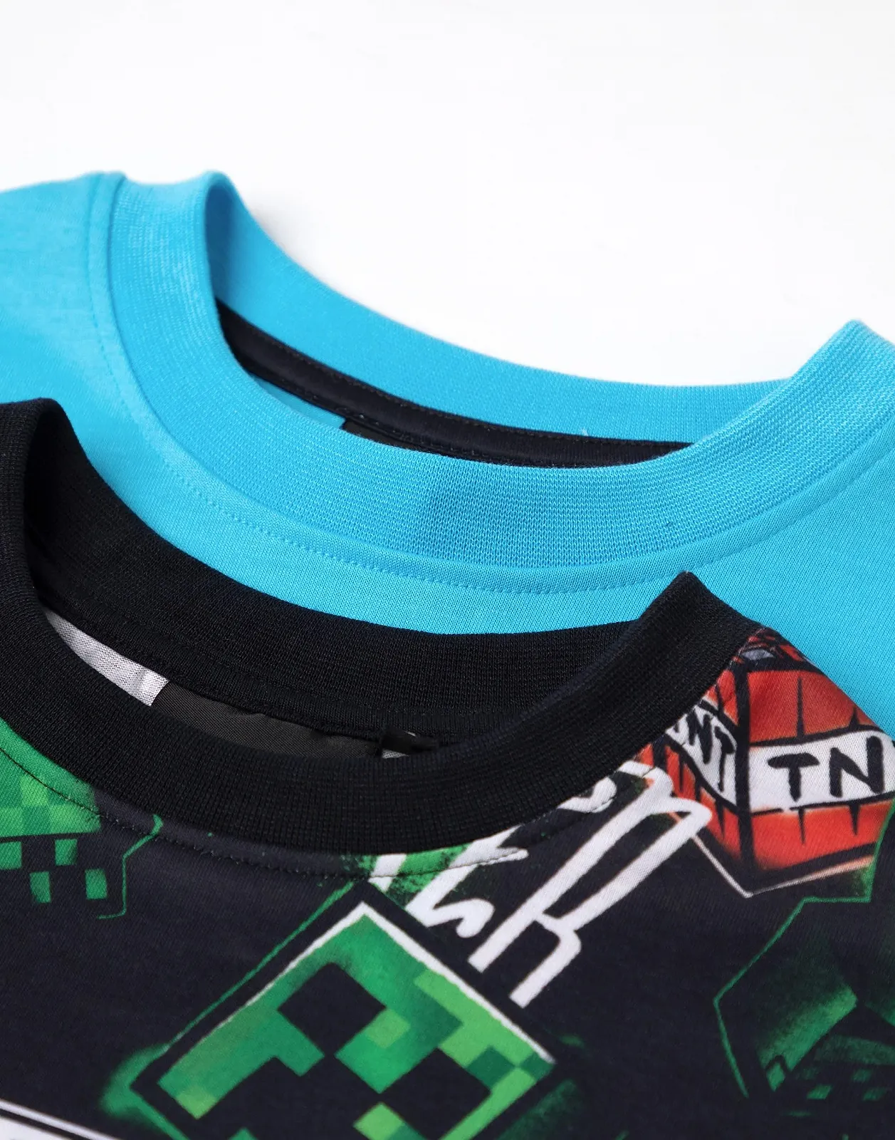 Комплект піжамний Minecraft Creeper 2 шт, чорний/синій, фото №7 Комплект піжамний Minecraft Creeper 2 шт, чорний/синій, фото №7