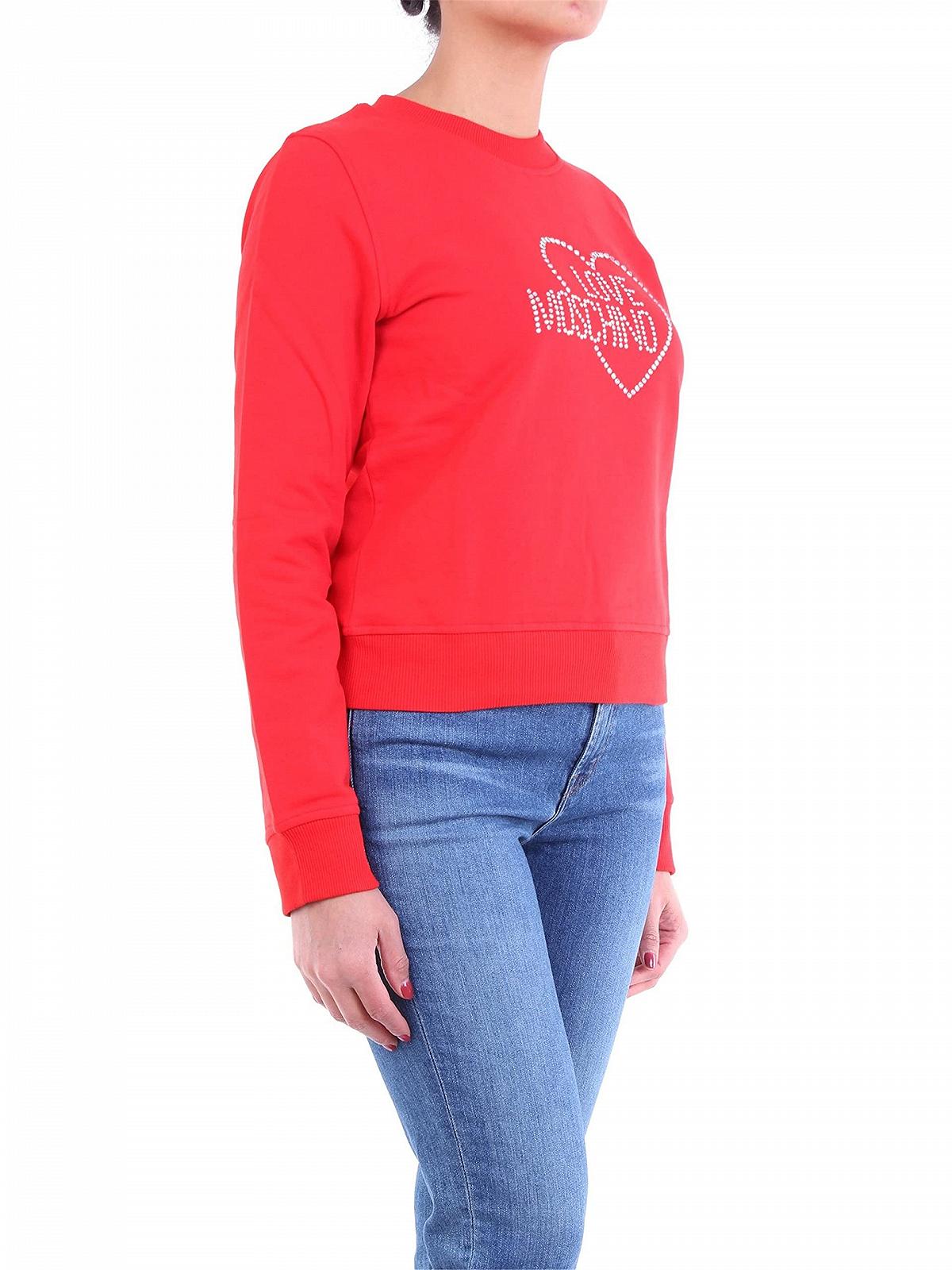 Свитер Love Moschino с длинными рукавами, сердцем и логотипом, фото №8