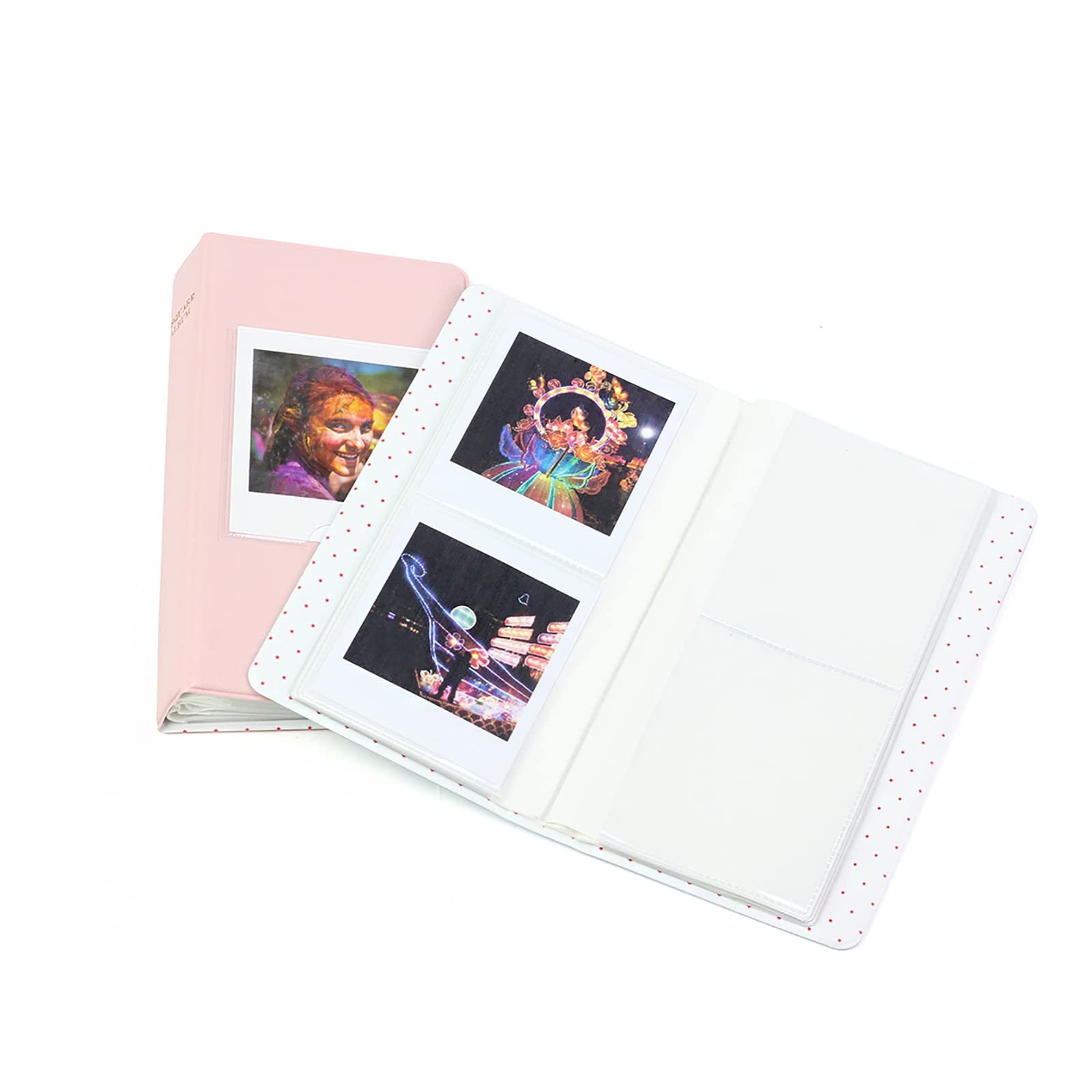 Мини-фотоальбом MUZIRI KINOKOO Fuji Instax Square SQ1 SQ20 SQ10 SQ6 / Share SP-3 PVC Leather 64 Pockets Pink, фото №2