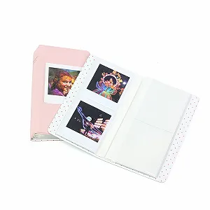 Міні-фотоальбом MUZIRI KINOKOO Fuji Instax Square SQ1 SQ20 SQ10 SQ6 / Share SP-3 PVC Leather 64 Pockets Pink synthetic.ua - Фото 1