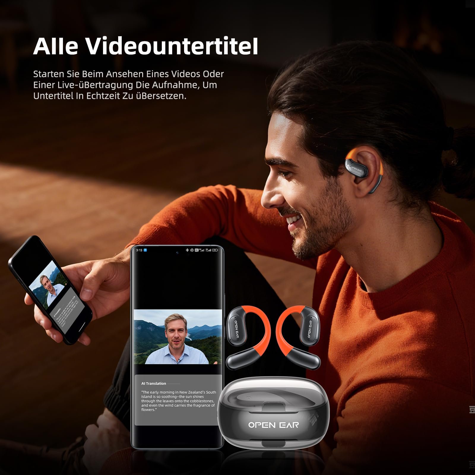 Навушники-перекладач AI NE36 з підтримкою 135 мов, 4 режими перекладу з додатком, фото №4 Навушники-перекладач AI NE36 з підтримкою 135 мов, 4 режими перекладу з додатком, фото №4