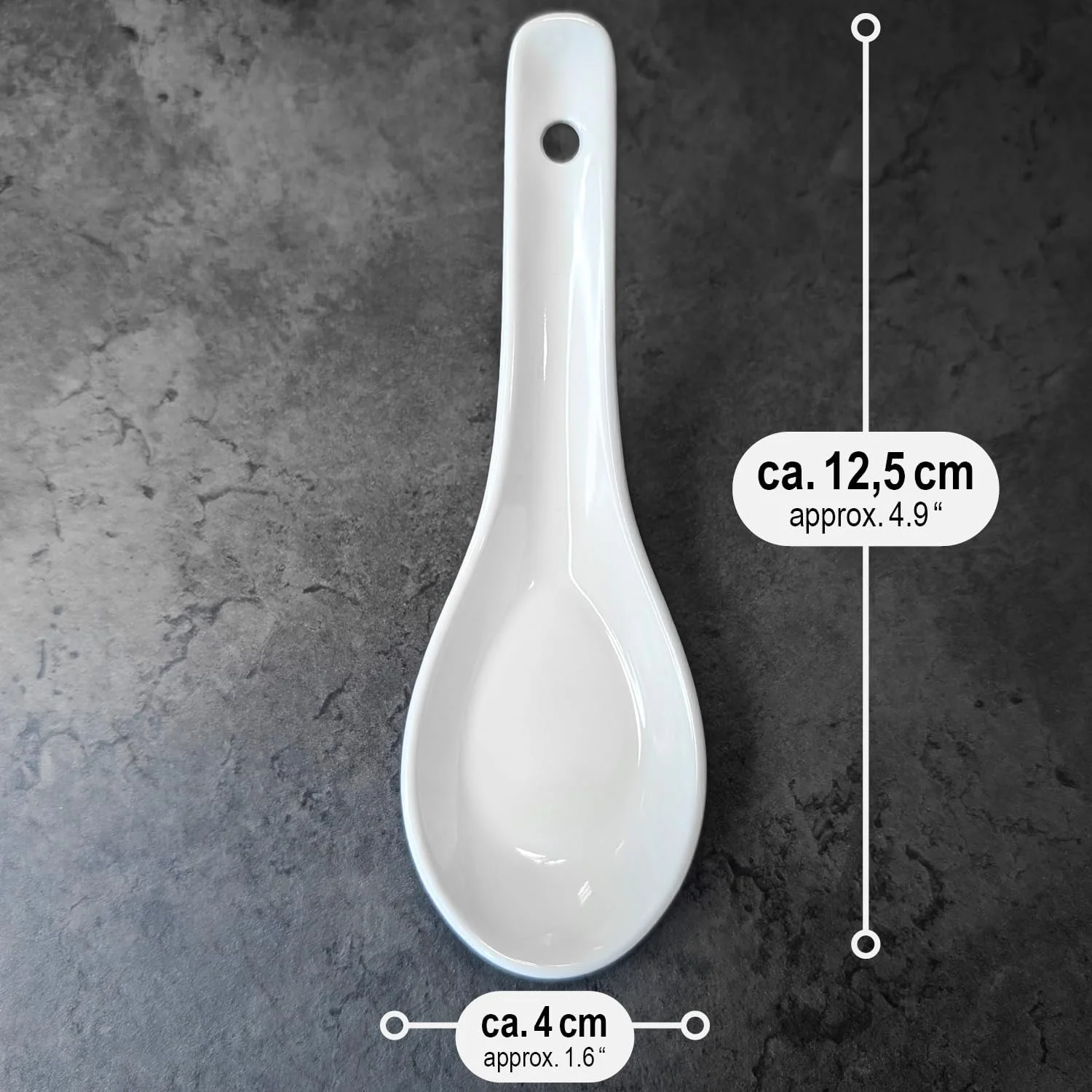 Ложка Com-Four Набір для закусок Amuse-Gueule, різні дизайни з сланцю, порцеляни та скла, фото №6