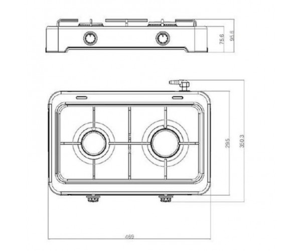 Настільна плита Yucel O-200-LPG-silver, фото №5