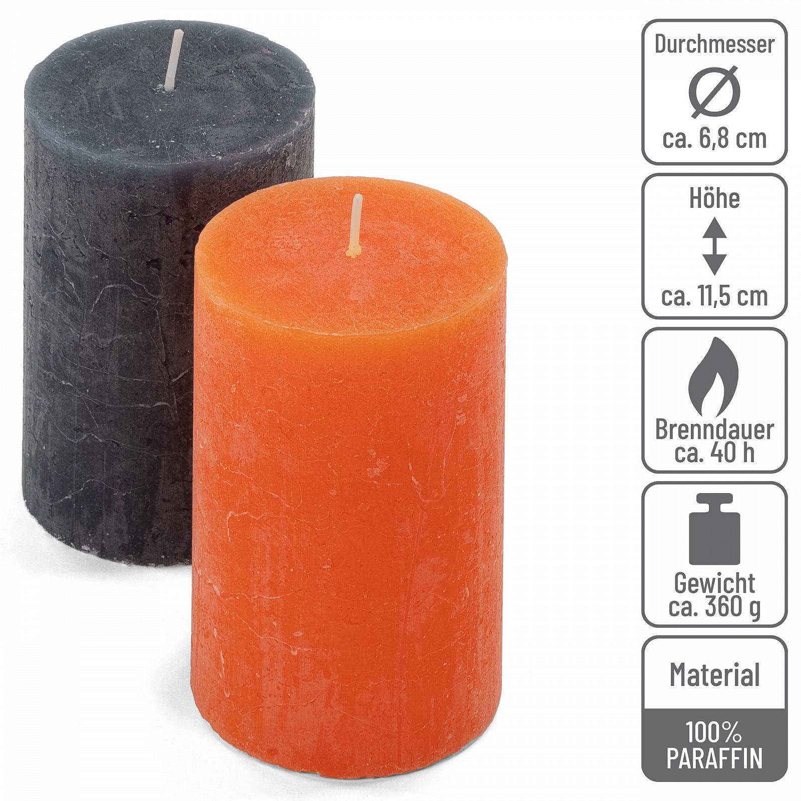 Свечи Rustic Pillar Pack of 19 разноцветные 8 кг 19 шт без запаха, фото №4