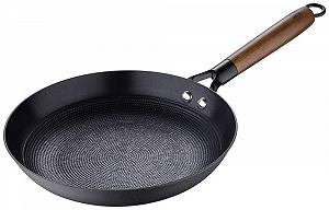 Купити Сковорода MasterPRO Odín Антипригарна 24 см Залізо пресоване Великий нагрів Єргономічна ручка з акації Для всіх типів вогнів - Фото 1 Сковорода MasterPRO Odín Антипригарна 24 см Залізо пресоване Великий нагрів Єргономічна ручка з акації Для всіх типів вогнів - Фото 1