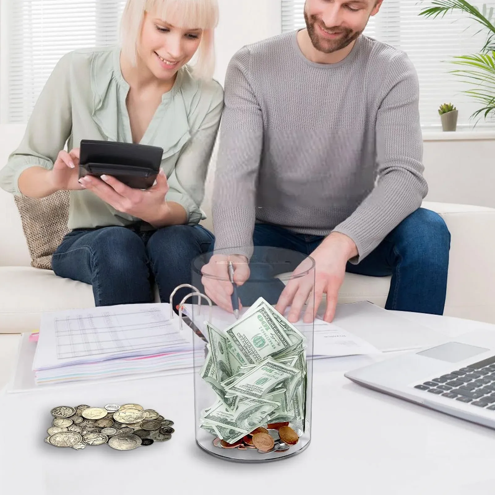 Скарбничка акрилова прозора великої місткості, фото №2