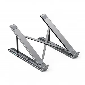 Подставка для ноутбука с USB-портами, охладитель для компьютера, регулируемая по высоте, адаптер 8 в 1 с функцией быстрой зарядки для ноутбука, ПК, для дома - Фото 1