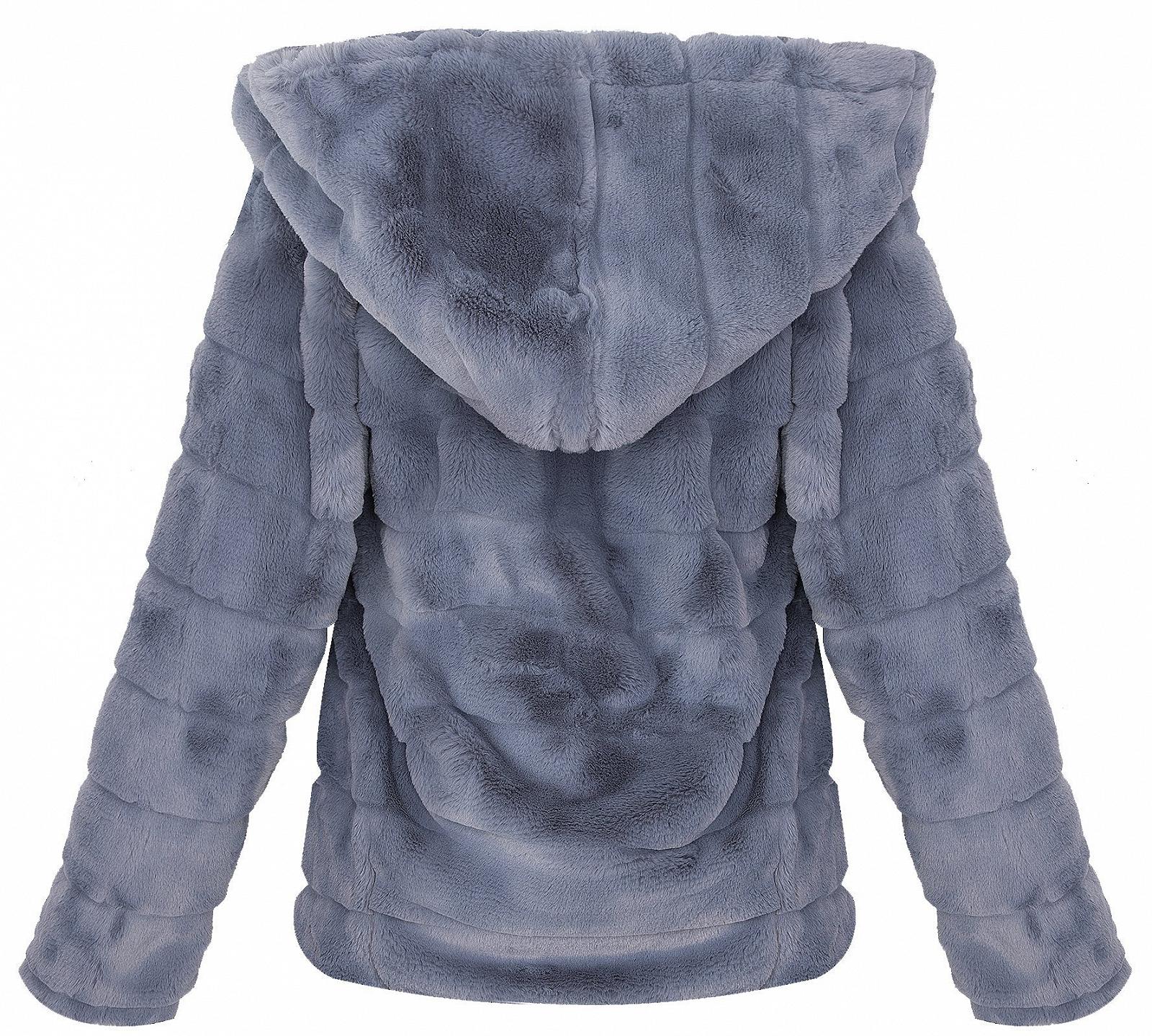 Куртка Teddy Fur Rock Creek Selection D-384 Жіноча Плюшева Куртка з Капюшоном, фото №3