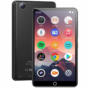 MP3 плеєр з Bluetooth і WiFi 80 GB, сенсорний екран 4.02 дюйма, з камерою, Android, Spotify, Audible, Amazon Music, Deezer, HiFi, з динаміком, FM-радіо - Фото 1