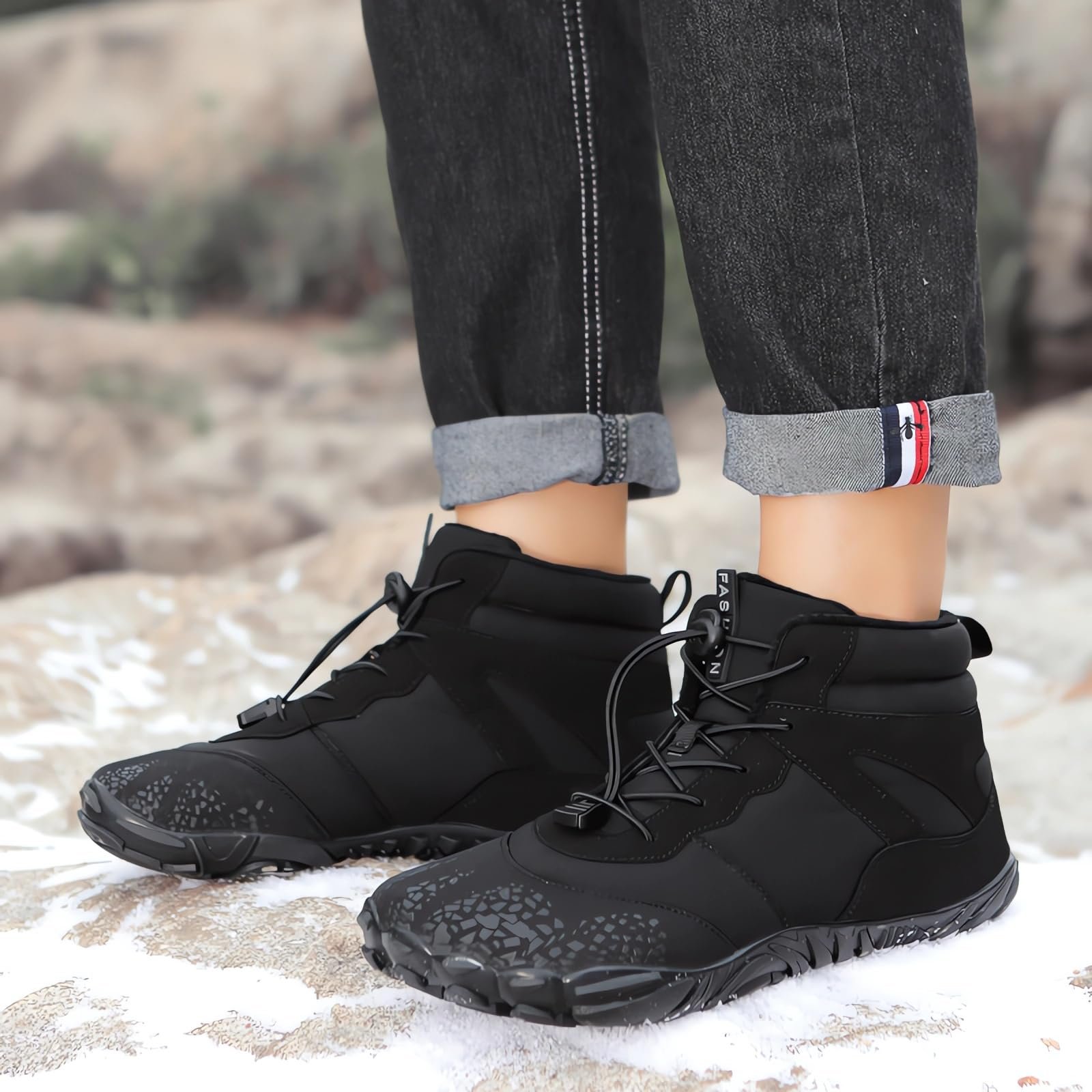 Черевики зимові Payesrui Waterproof Unisex Легкі Нековзкі з теплою підкладкою для трейлраннінгу, фото №5