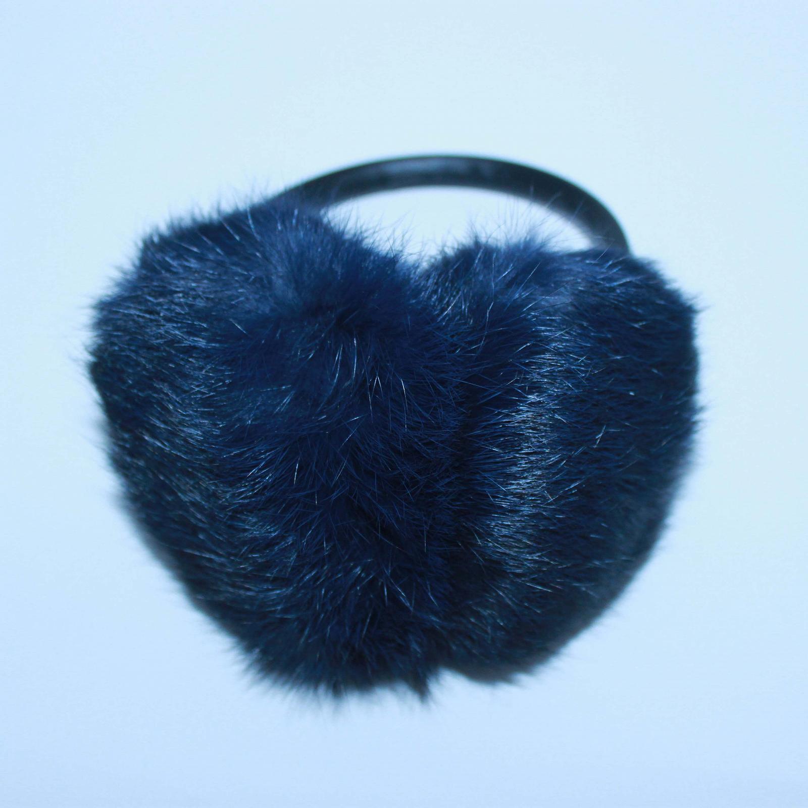 Меховые наушники SnowyWin Натуральный Мех Кролика Синий 010755, фото №5 Меховые наушники SnowyWin Натуральный Мех Кролика Синий 010755, фото №5