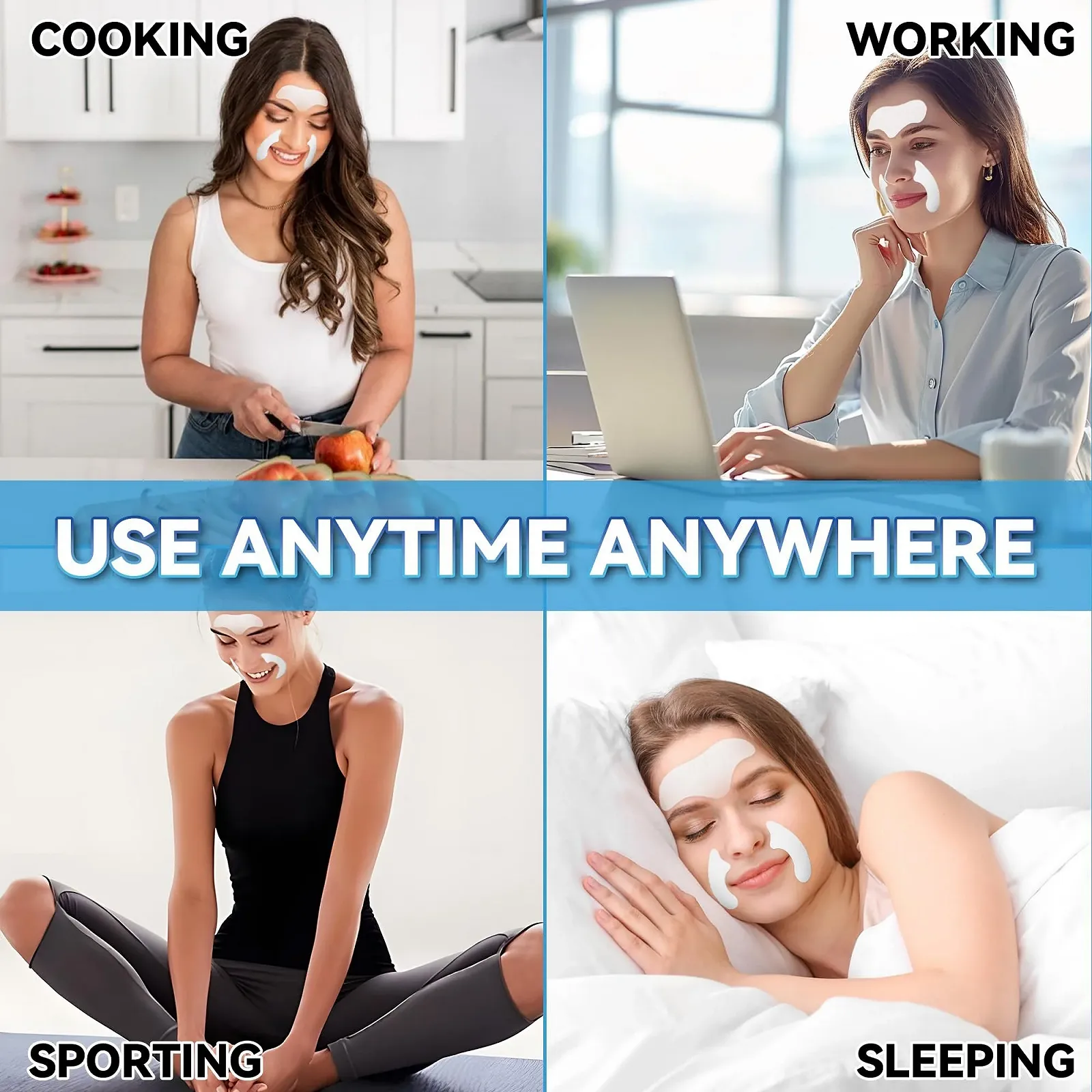 Патчі Seocam 12 шт. проти зморшок для обличчя в нічний час Зволожуючі маски, фото №6