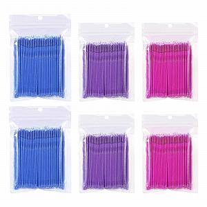 Набір Disposable Micro Brushes Щіточки для вій Рожева + Синя + Фіолетова - Фото 1