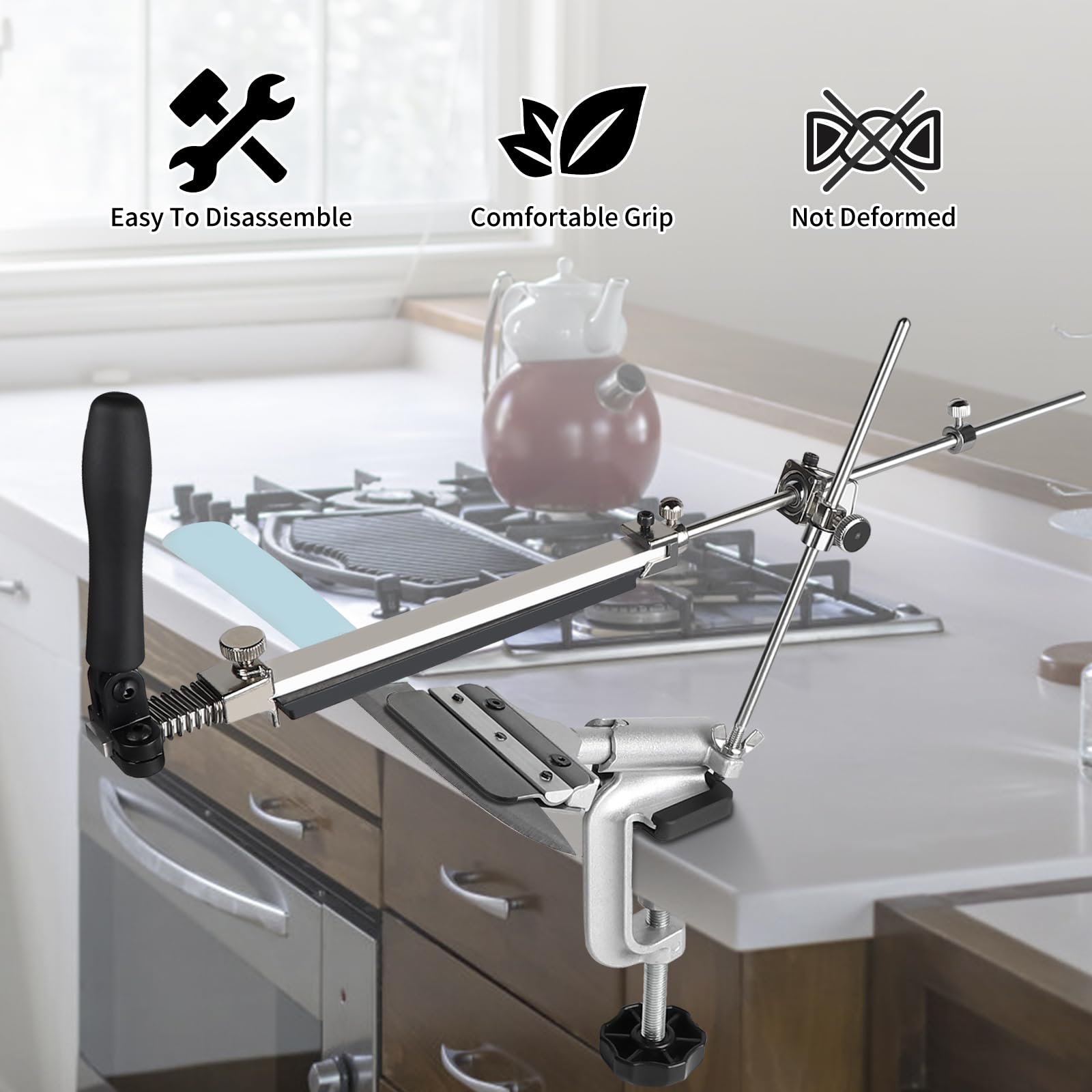 Точильна система для ножів професійна поворотна 360° 14 предметів, фото №6 Точильна система для ножів професійна поворотна 360° 14 предметів, фото №6