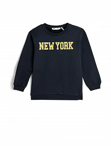 Світшот Koton З довгими рукавами, круглим вирізом, принтом - Фото 1