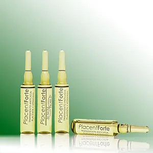 Средство против выпадения волос и витамины PlacentForte PlacentForte 12 флаконов по 10 мл synthetic.ua - Фото 1