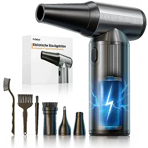 Електрична повітродувка FLOWood 3 швидкості 200,000 об/хв 10000 мАг Aluminium - Фото 1