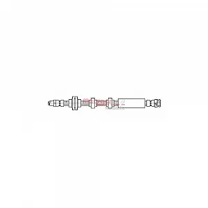 Тормозной шланг METZGER 4111803 для LANCIA, передняя ось слева, передняя ось справа - Фото 1