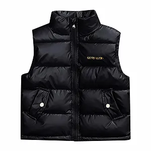 Жилет стеганый однотонный детский - Фото 1