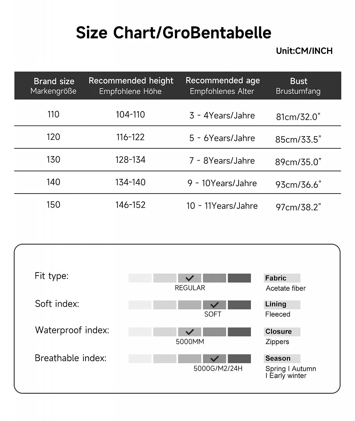 Детская водонепроницаемая куртка от дождя YoungSoul со съёмным капюшоном, фото №7