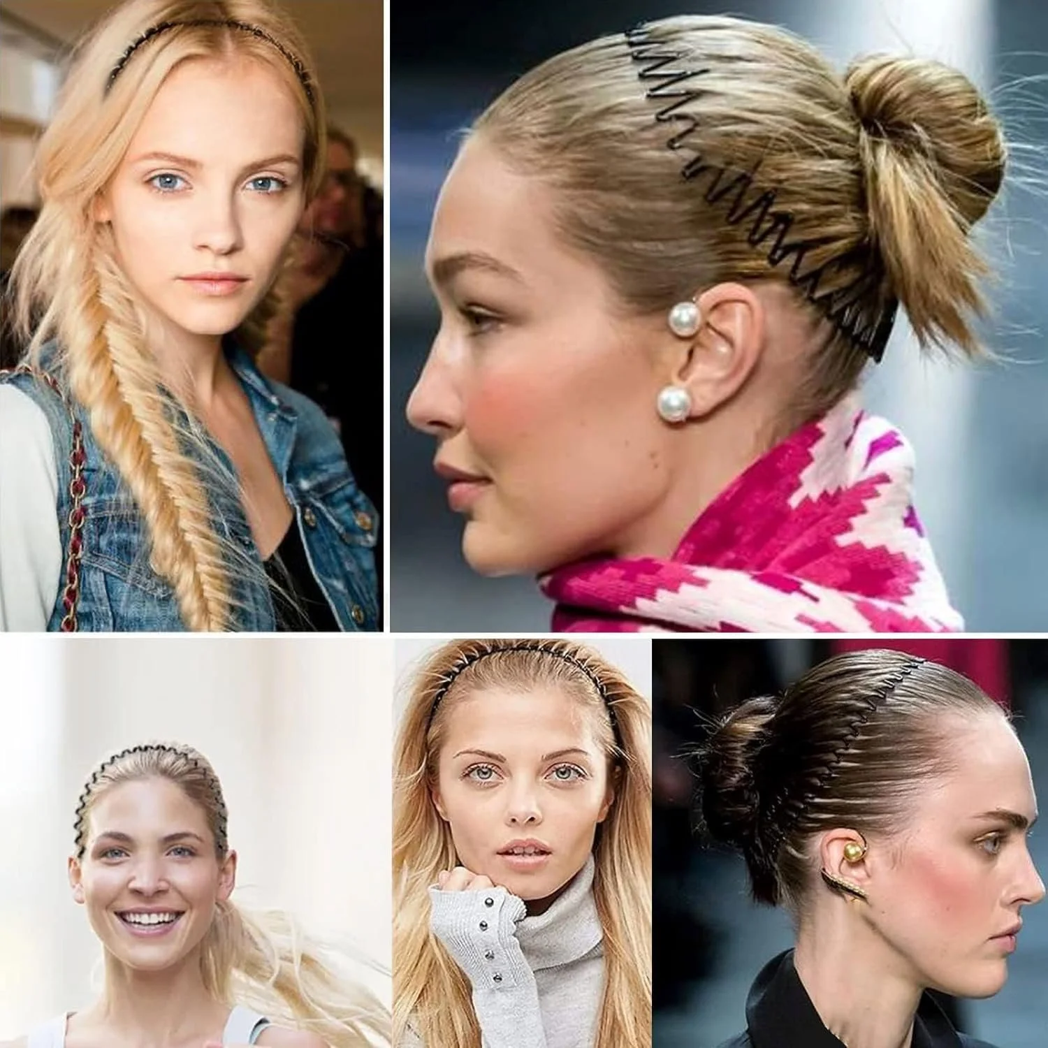 Набір металевих обручів для волосся 12 шт., фото №7