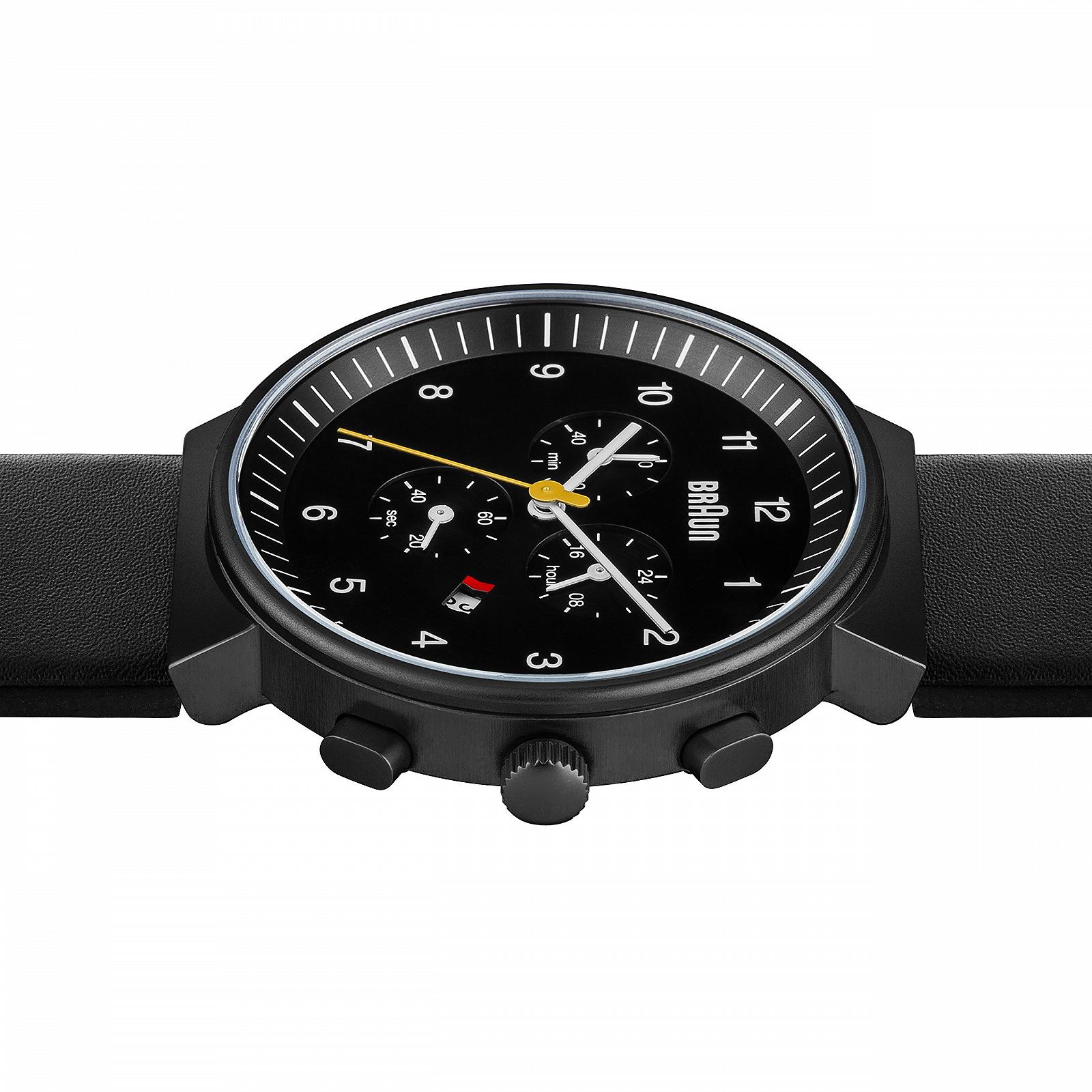 Годинник Braun BN0035WHBKG Чоловічий Кварцовий Аналоговий Хронограф Шкіряний ремінець, фото №4