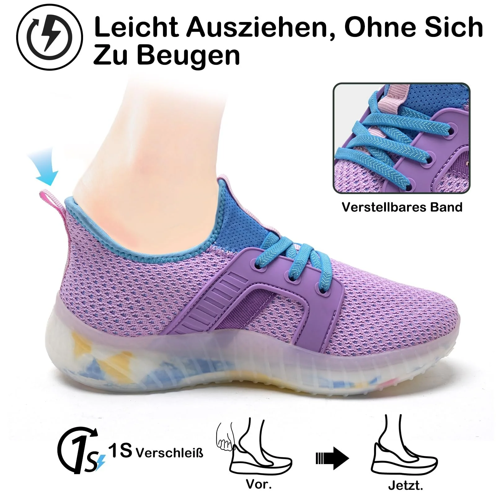 Кроссовки IceUnicorn для девочек, детские комнатные туфли, спортивная обувь, слипоны для подростков, фото №5