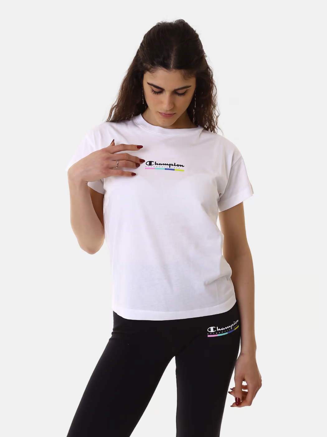 Футболка crewneck  117109-WW001 Champion Білий XS, фото №1