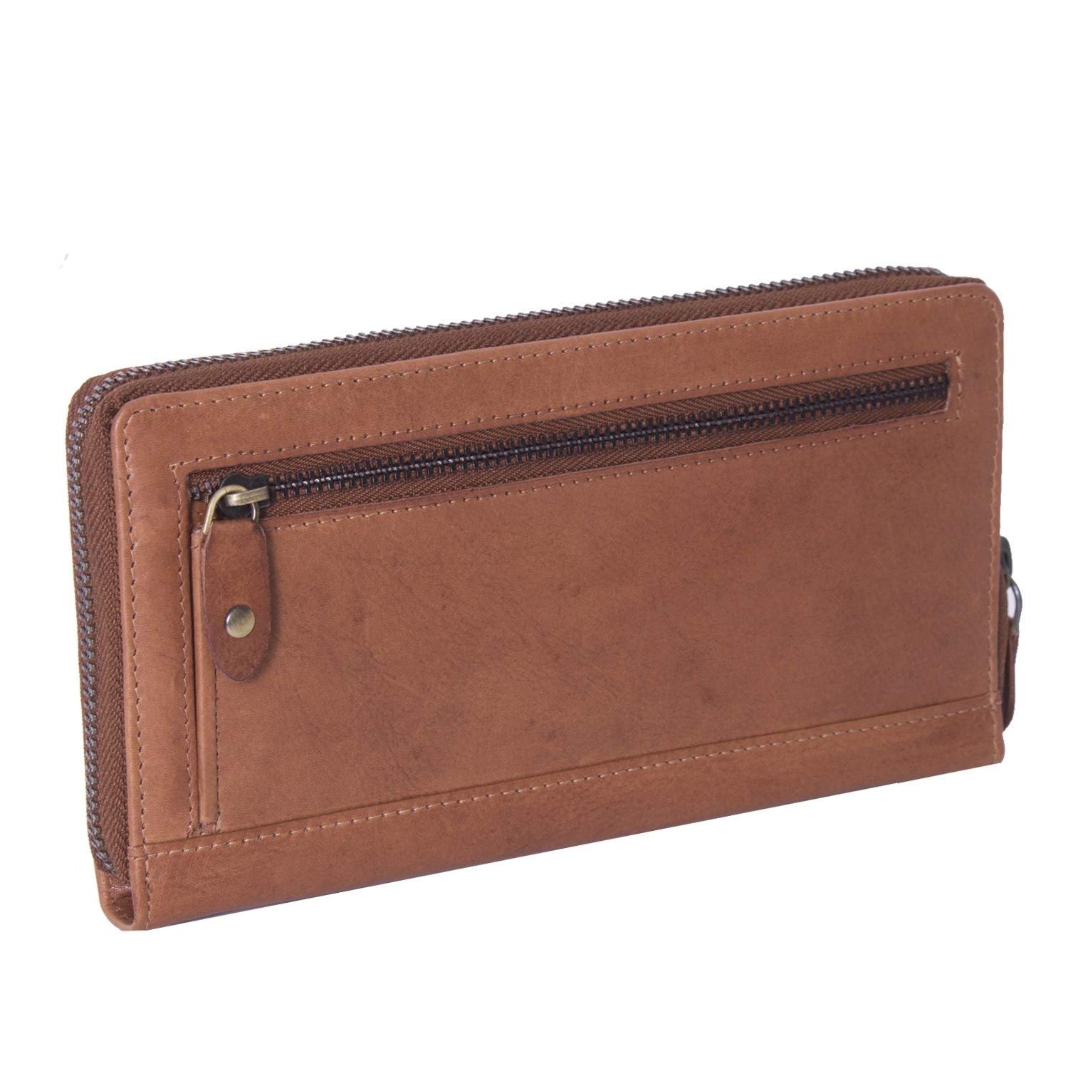 Кошелек The Chesterfield Brand Wax Pull Up Nova Кожа 19 см, Cognac, фото №3