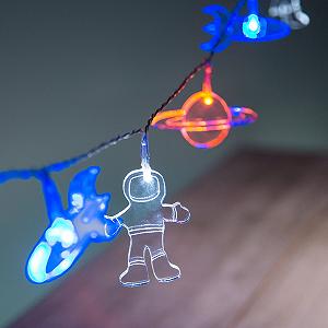 Гірлянда Lights4fun Lunar Spaceman світлодіодна на батарейках - Фото 1