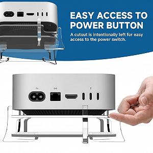 Подставка Типа Настольная Акриловая для компьютера Mini M4 Pro 2024 Охлаждение Прозрачная synthetic.ua - Фото 1