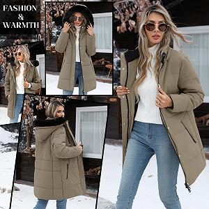 Жіноча зимова куртка Tuopuda synthetic.ua - Фото 1