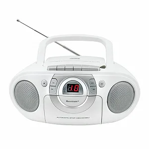 Радіокасетний плеєр Soundmaster SCD5100WE з CD-плеєром, білий synthetic.ua - Фото 1