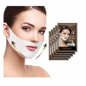 Маска для підтяжки V-лінії  Інтенсивна зміцнююча двошарова маска для підтяжки підборіддя (5 шт.) - Фото 1