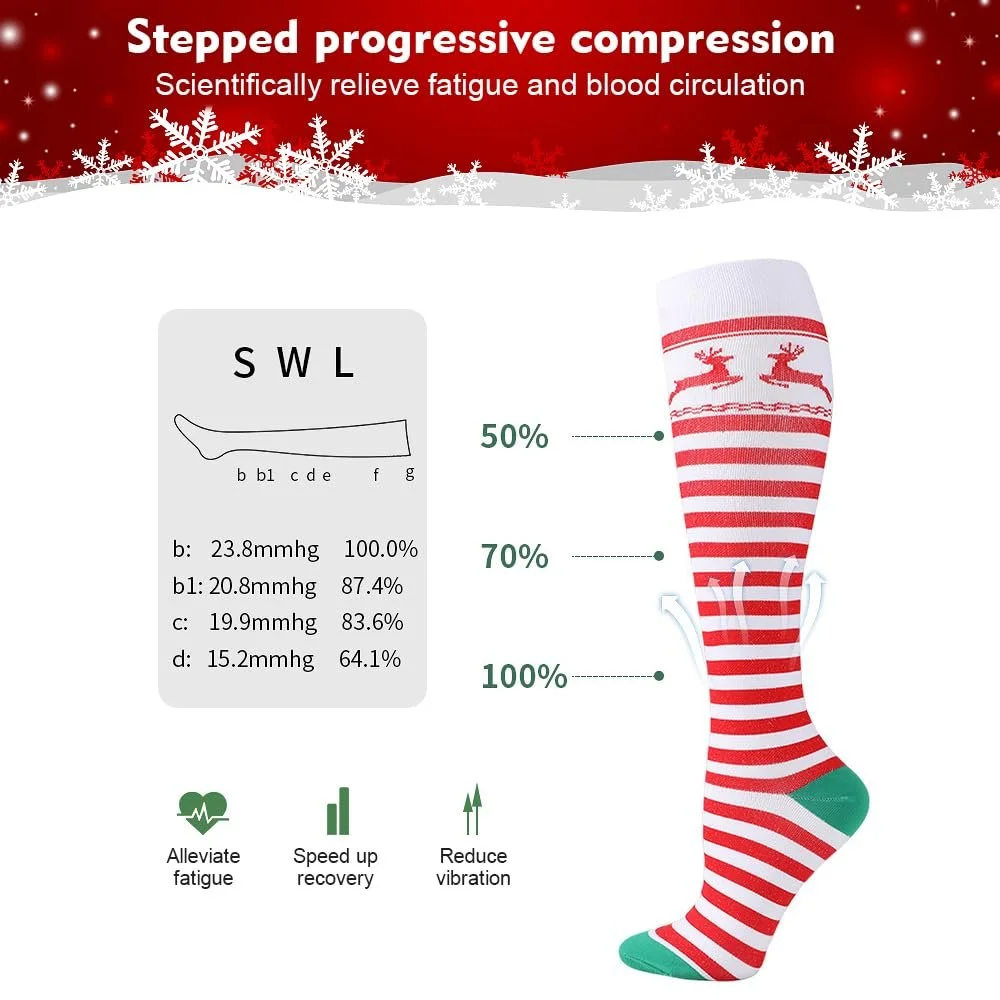 Рождественские носки, 6 пар, разноцветные, смешные носки, унисекс, рождественские носки, теплые носки, рождественский подарок, носки для кровати для мужчин и женщин, размер 35-42, разноцветные, фото №5