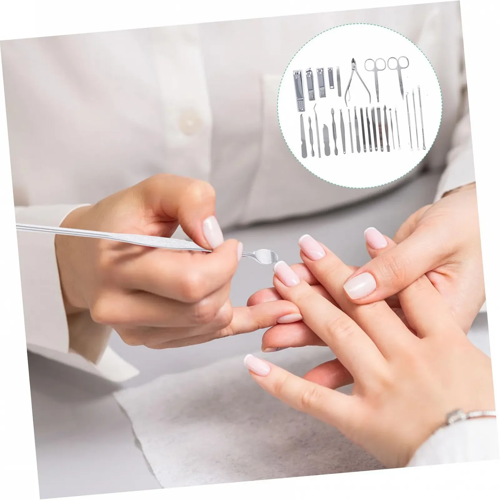 Набір для манікюру OATIPHO 26 штук портативний, фото №8