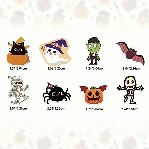 Наліпки для декорування Halloween, 8 штук synthetic.ua - Фото 1