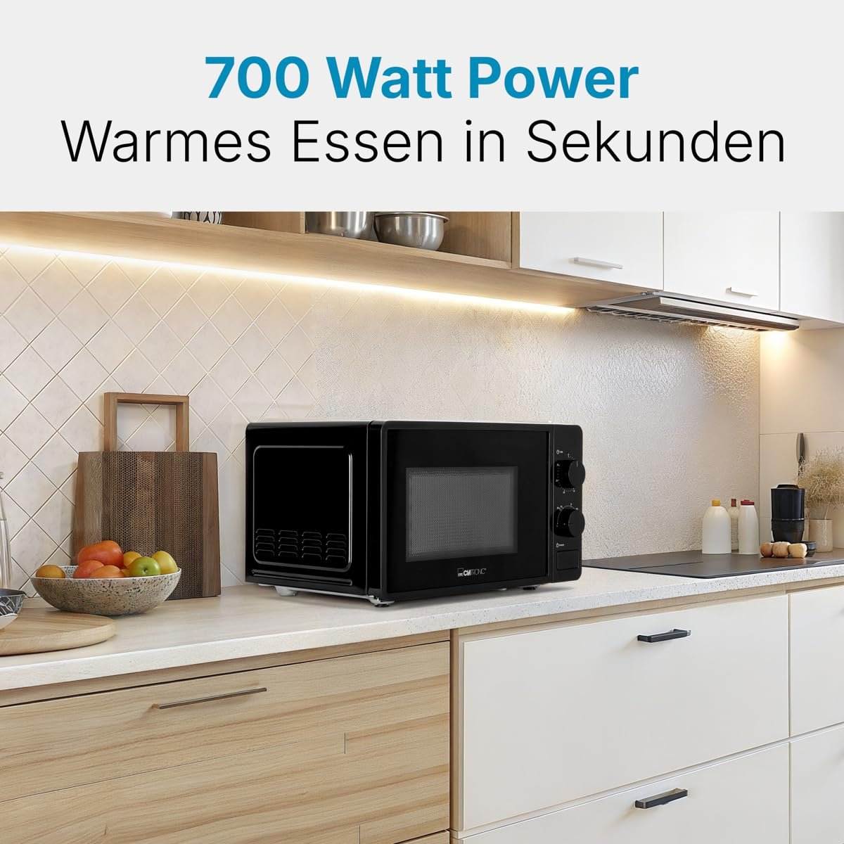 Микроволновая печь Clatronic MW 791 20 л 700 Вт 6 уровней мощности Black, фото №3