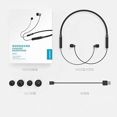 Навушники Lenovo HE05 Bluetooth Чорні, фото №7