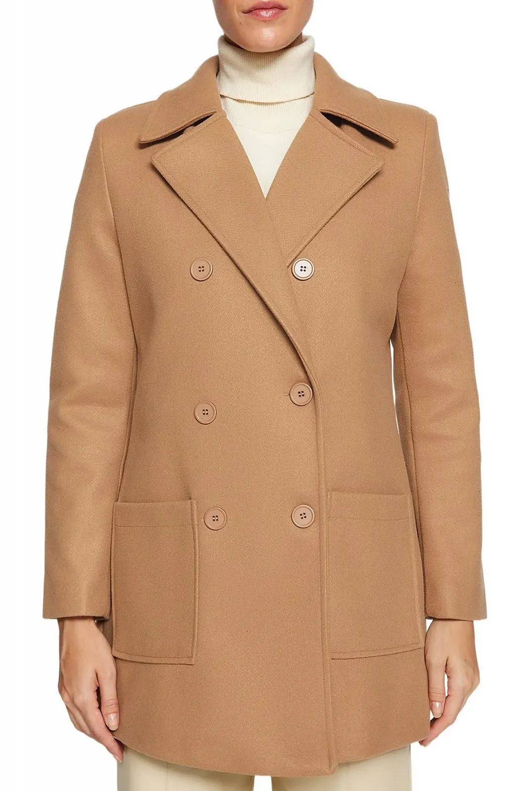 Пальто TRENDYOL Прямое Стандартное, фото №5