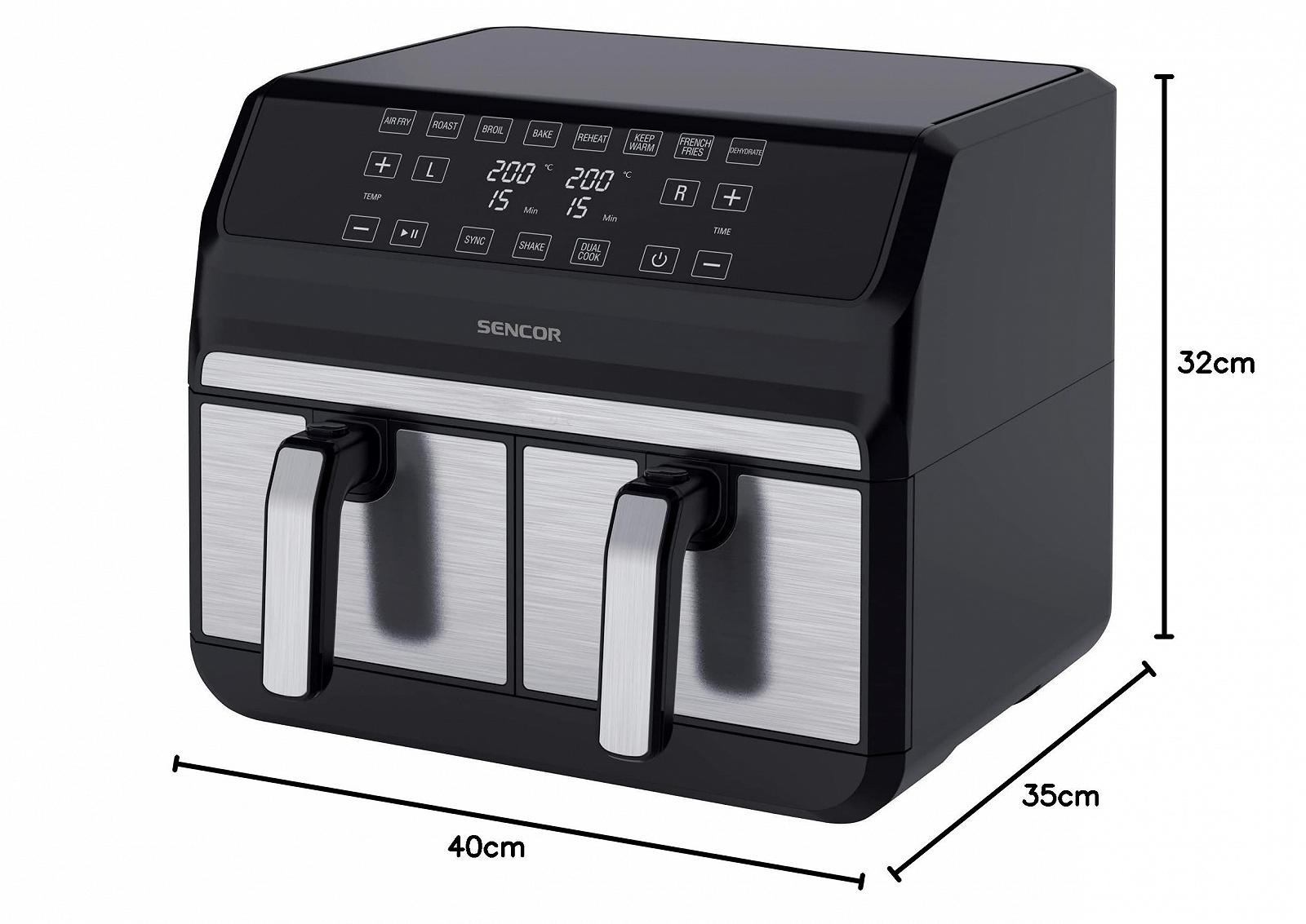 Мультипіч Sencor Double Compartment 8 л 1700 Вт Сріблястий, фото №6 Мультипіч Sencor Double Compartment 8 л 1700 Вт Сріблястий, фото №6