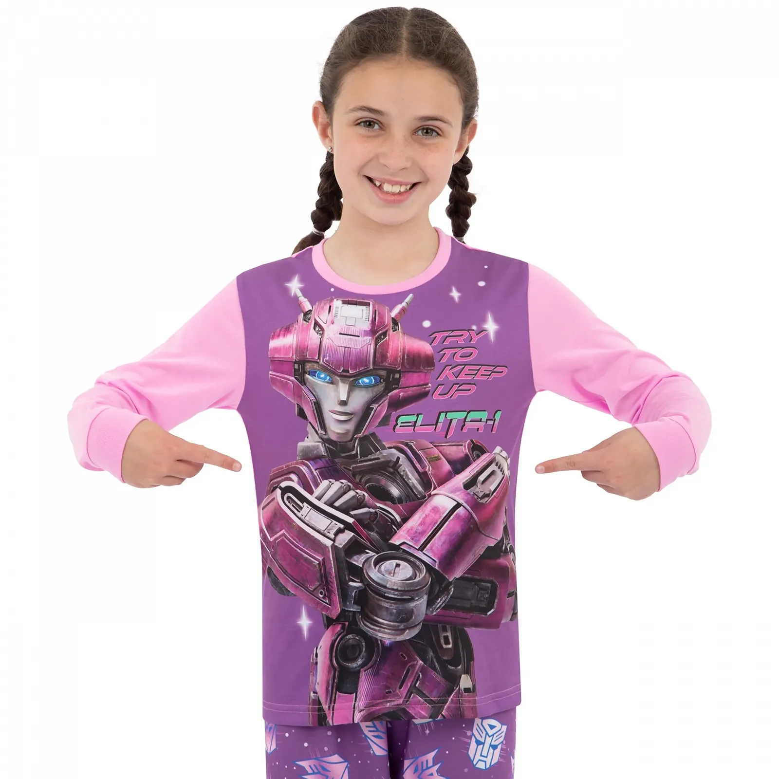 Пижама Transformers One для девочек Autobot Elita, фото №3 Пижама Transformers One для девочек Autobot Elita, фото №3