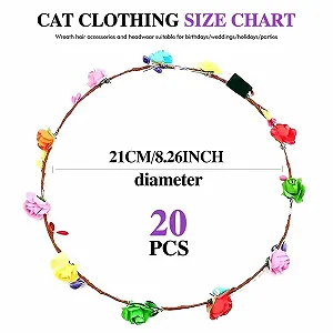 Обруч Цветок LED, 20 штук, Разноцветный synthetic.ua - Фото 1